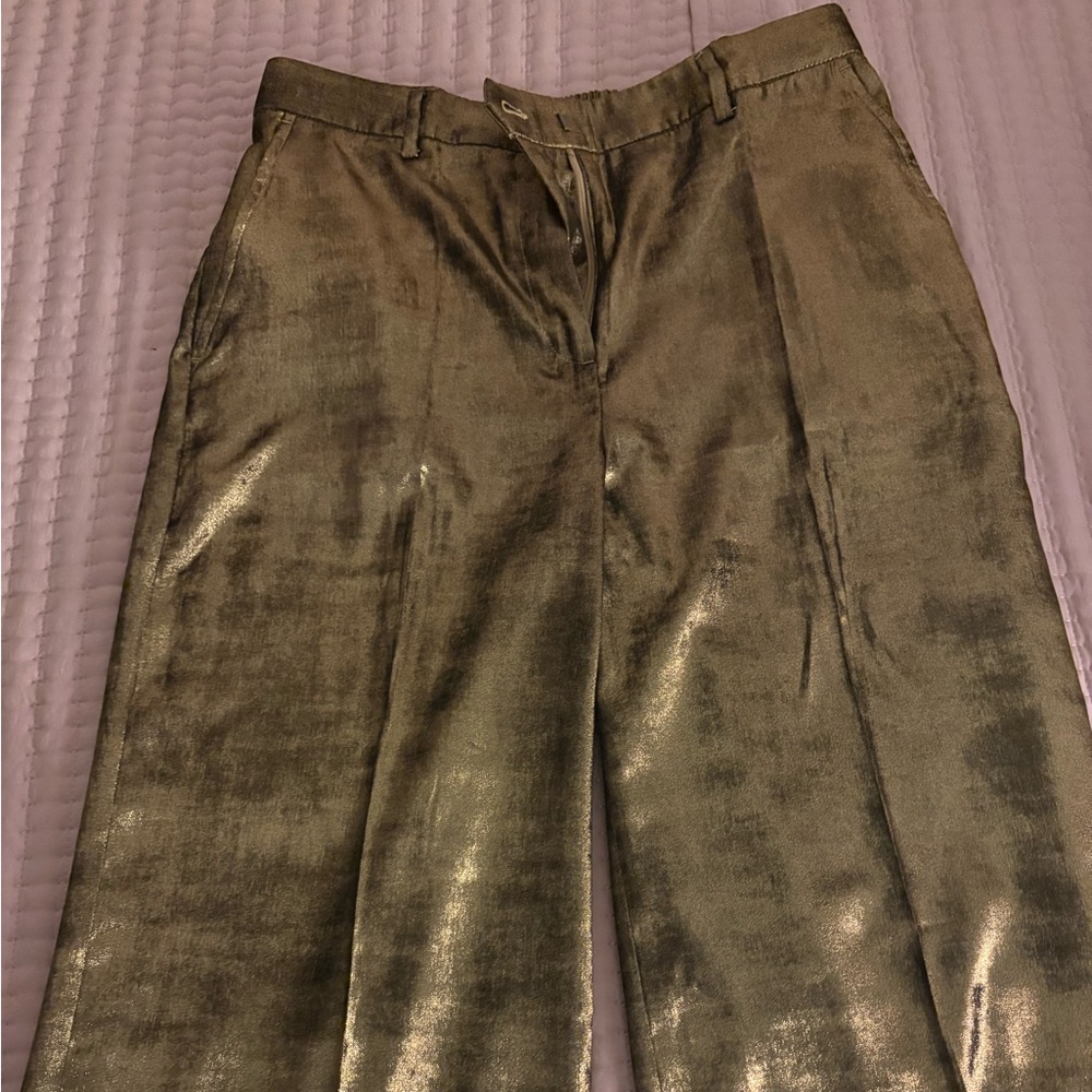 Banana Republic Factory Gold Wide Leg Pants